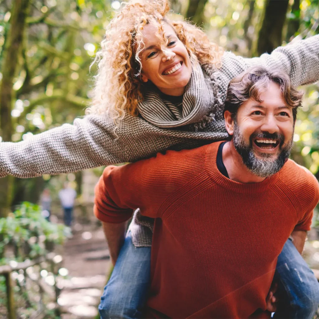 Couple enjoying improved wellness after hormone replacement therapy in Cranston, RI
